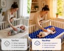 Best for Kids Kindermatratze 60x120 cm Blau Allergikergeeignet Bild 5