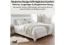 Best for Home Boxspringbett NEO mit Bonellfederkern & 5 cm Topper - Schwarz/Weiß Bild 3