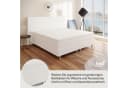 Best for Home Boxspringbett NEO mit Bonellfederkern & 5 cm Topper - Schwarz/Weiß Bild 5