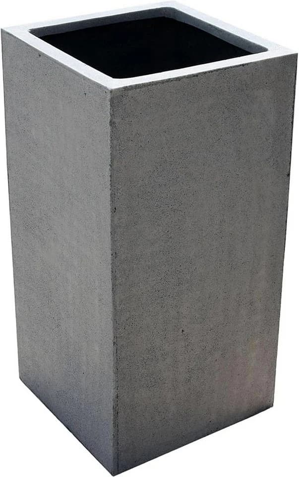 VIVANNO Pflanzkübel BLOCK Betongrau Fiberglas Modern - Bild 2