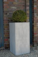 VIVANNO Pflanzkübel BLOCK Betongrau Fiberglas Modern Bild 5