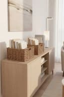 VIVANNO Regalkorb Wasserhyazinthe KIRA 2er Set Natur Bild 1