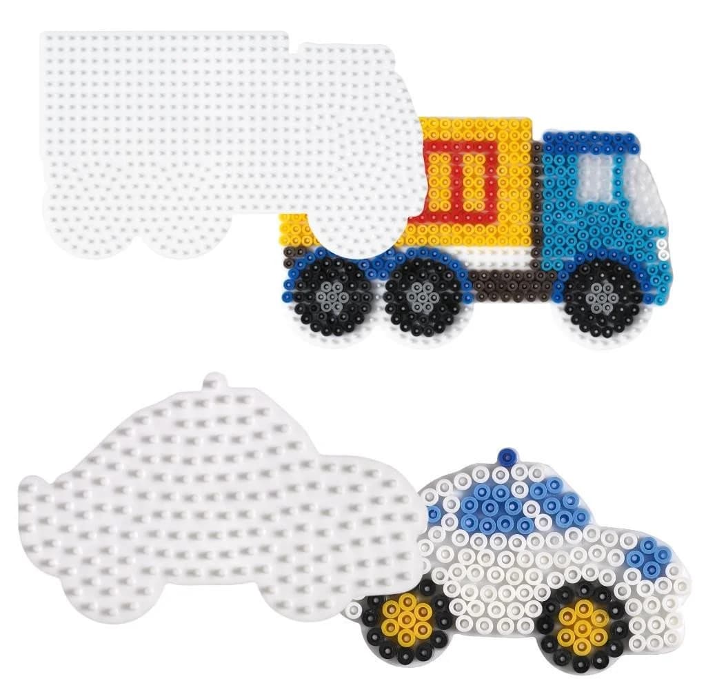 Hama Stiftplatten-Set Fahrzeuge Weiß für Midi-Bügelperlen - Bild 2