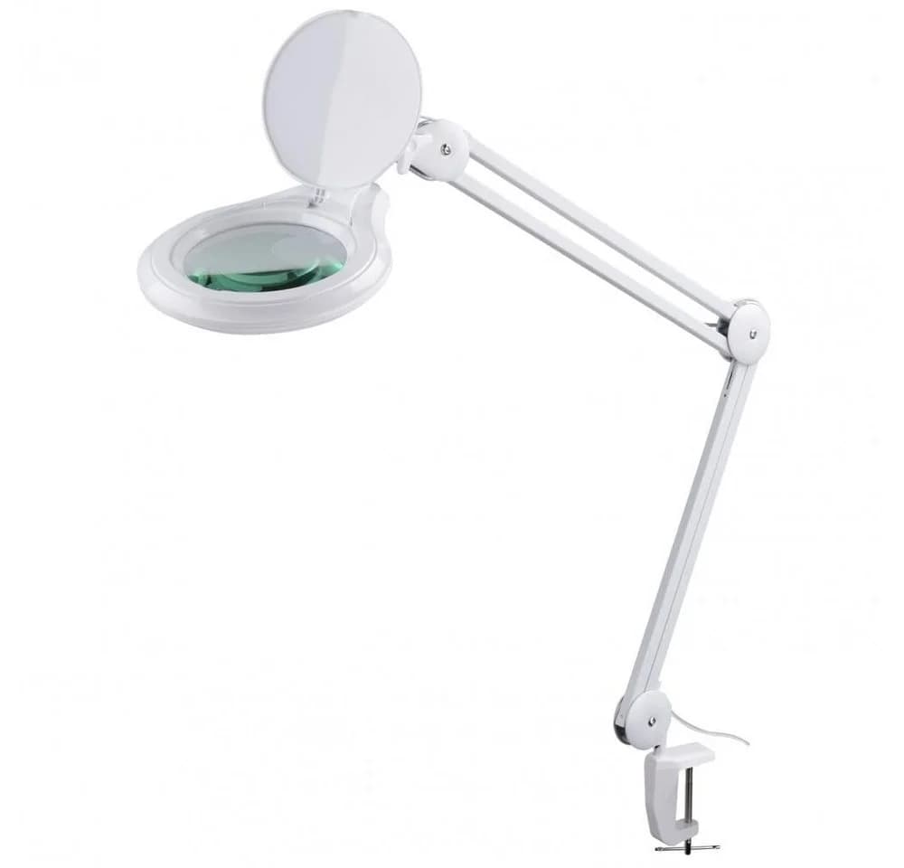Semplix LED Lupen-Tischlampe Weiß Dimmbar Echtglaslinse - Bild 2