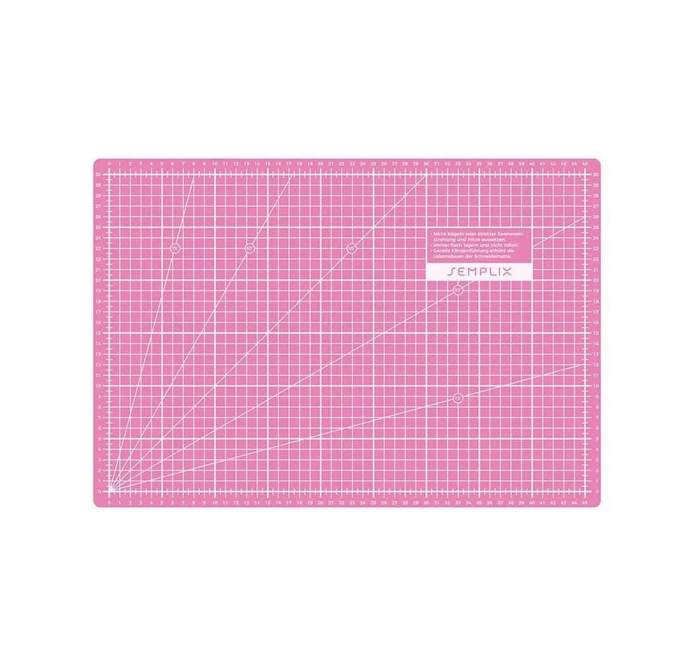 Semplix Schneidematte Pink-Lila Selbstheilend 48x33cm