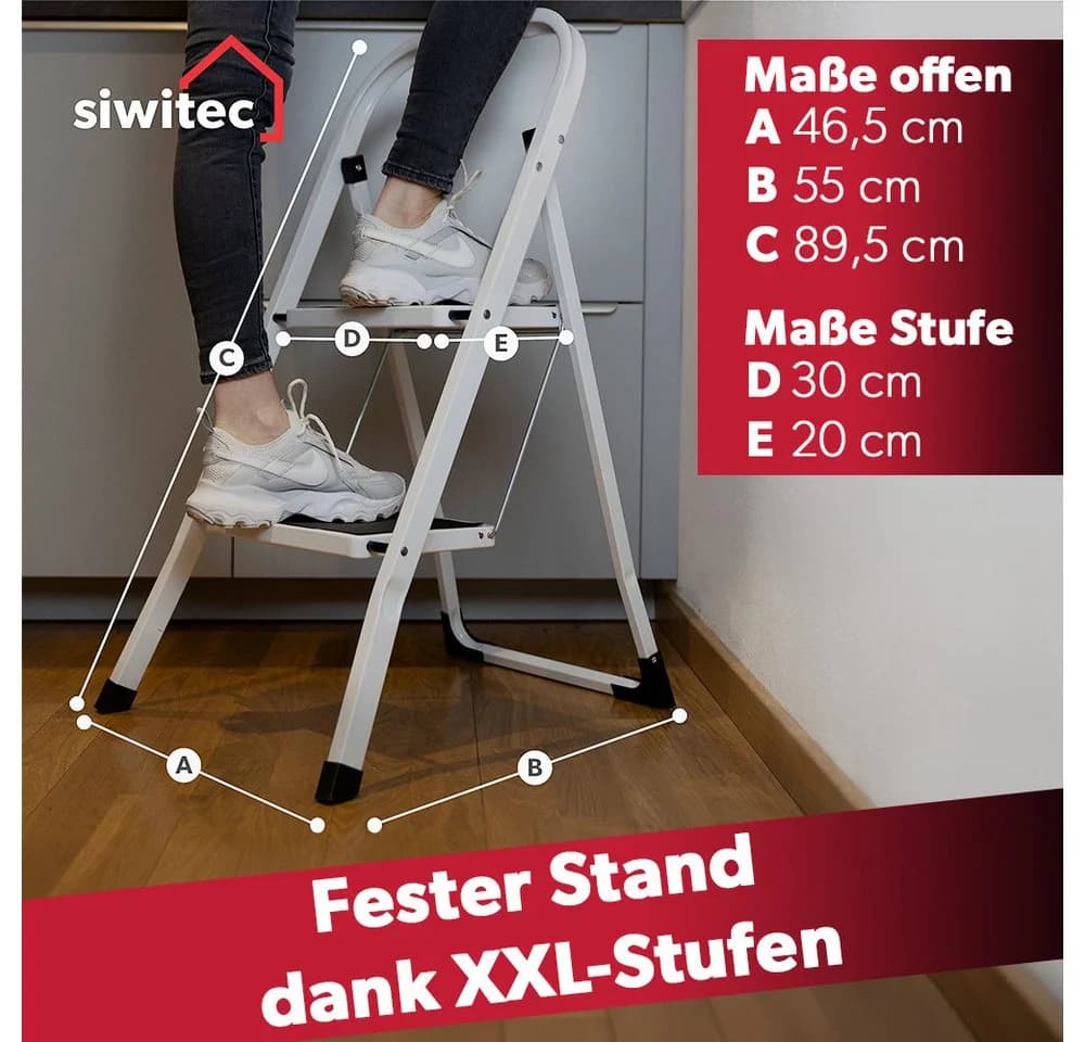 Tchibo Klapptritt Weiß XXL-Stufen - Bild 3