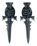 Figuren Shop GmbH Teelichthalter Wand-Teelichthalter 2er Set Drachenklauen Gothic Deko Drache Bild 2