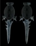Figuren Shop GmbH Teelichthalter Wand-Teelichthalter 2er Set Drachenklauen Gothic Deko Drache Bild 3