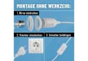 greate. Lampenfassung E27 mit Stecker, Kabel & Schalter, 5 m, max. 60W 250V Bild 4