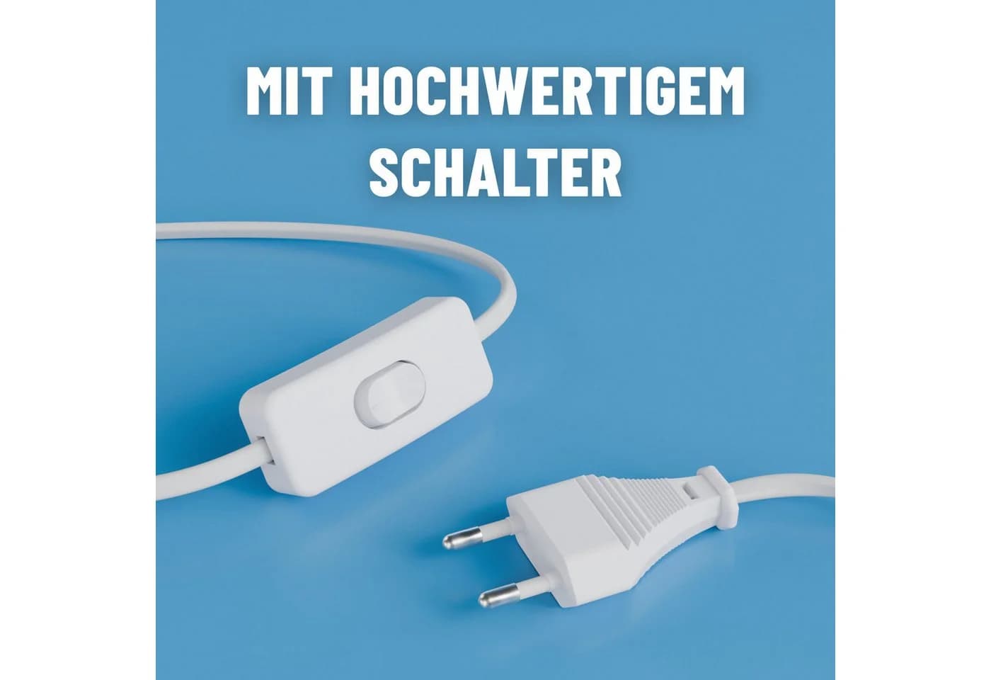 greate. Lampenfassung E27 mit Stecker, Kabel & Schalter, 5 m, max. 60W 250V - Bild 5