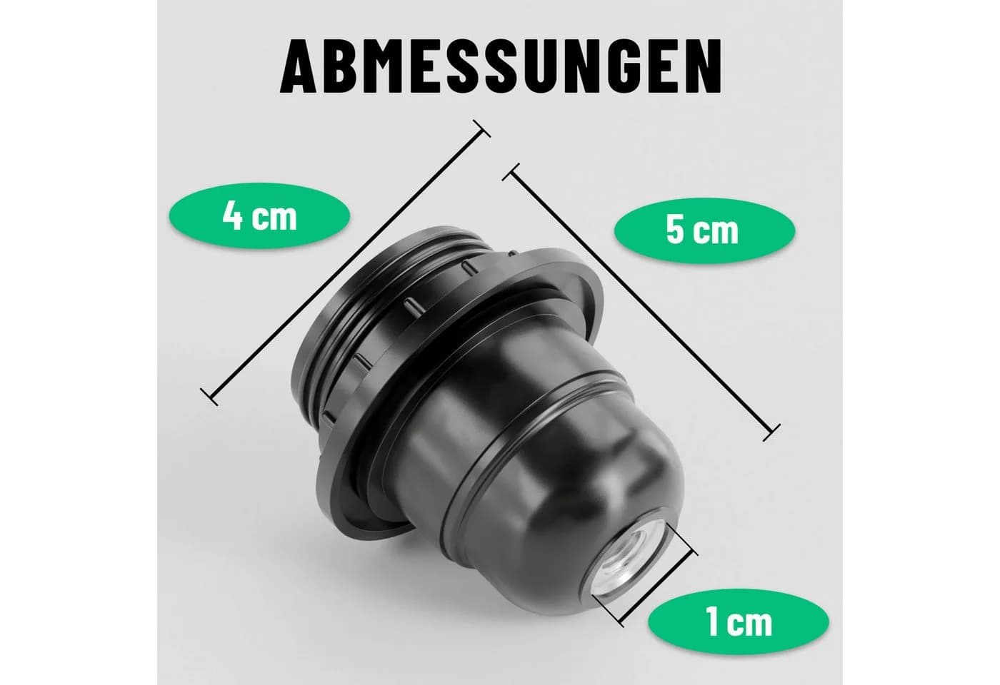 greate. Lampenfassung 3x E27 Schwarz Kunststoff - Bild 4