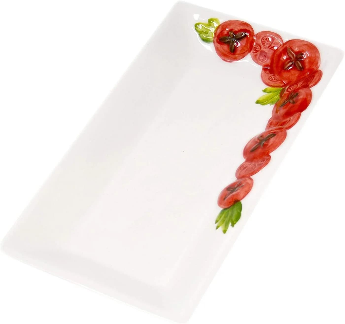 Lashuma Servierteller Tomate Keramik Rechteckig - Bild 4