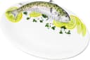 Lashuma Servierplatte Forelle Keramik Oval 31x22 cm Bild 2