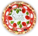 Lashuma Pizzateller Keramik Ø 33 cm mit Reliefdekor Bild 2