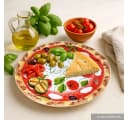 Lashuma Pizzateller Keramik Ø 33 cm mit Reliefdekor Bild 4