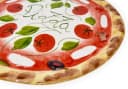 Lashuma Pizzateller Keramik Ø 33 cm mit Reliefdekor Bild 5