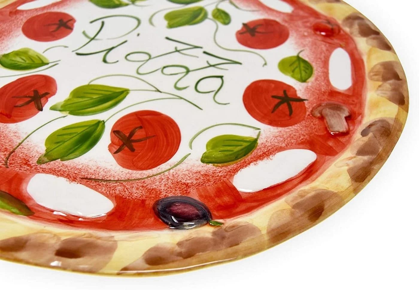 Lashuma Pizzateller Keramik Ø 33 cm mit Reliefdekor - Bild 5