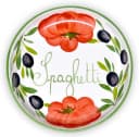 Lashuma Pastateller Tomate Olive Weiß Keramik Bild 2