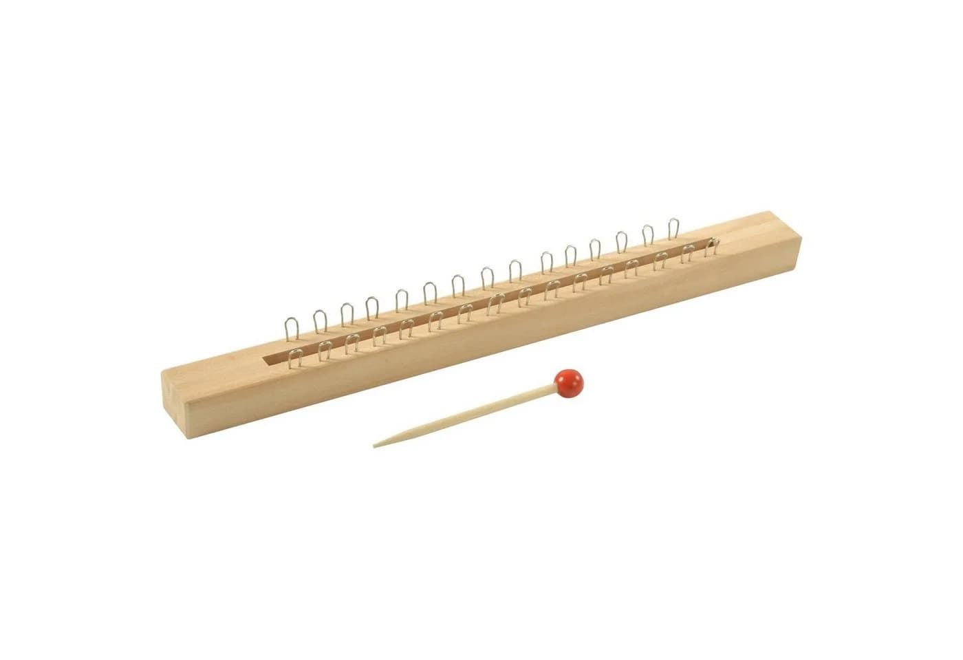 EDUPLAY Experimentierkasten Strickstab Massivholz