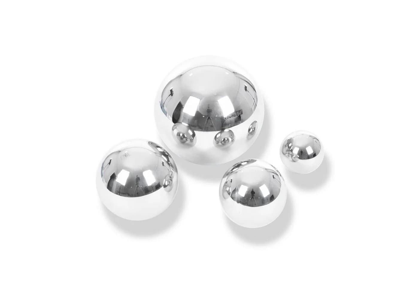 EDUPLAY Lernspielzeug Sensorik Spielekugeln Edelstahl 4er Set - Bild 2