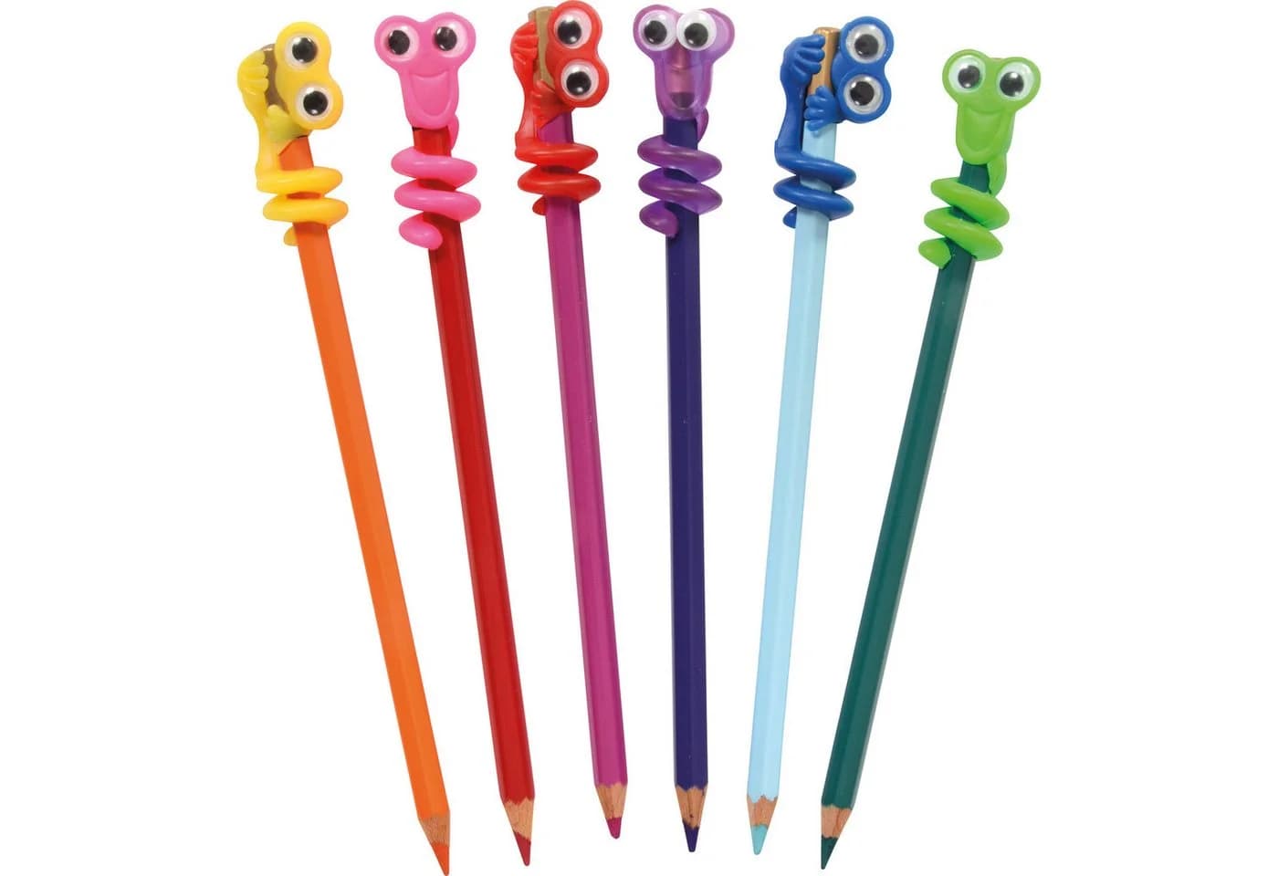 EDUPLAY Stiftemonster mit Wackelaugen 12-tlg. Bunt