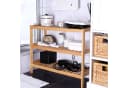 dibea Bambus Regal 3 Ablagen Natur Bild 1