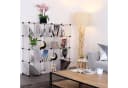 dibea Stufenregal 16 Fächer Transparent/Schwarz Modulares Stecksystem Bild 1