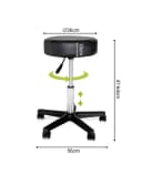 dibea Drehhocker 360° höhenverstellbar PU-Kunstleder Bild 5