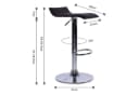 dibea Barhocker Modell 4 360° drehbar bis 130 kg (2er Set) stufenlos höhenverstellbar Bild 5