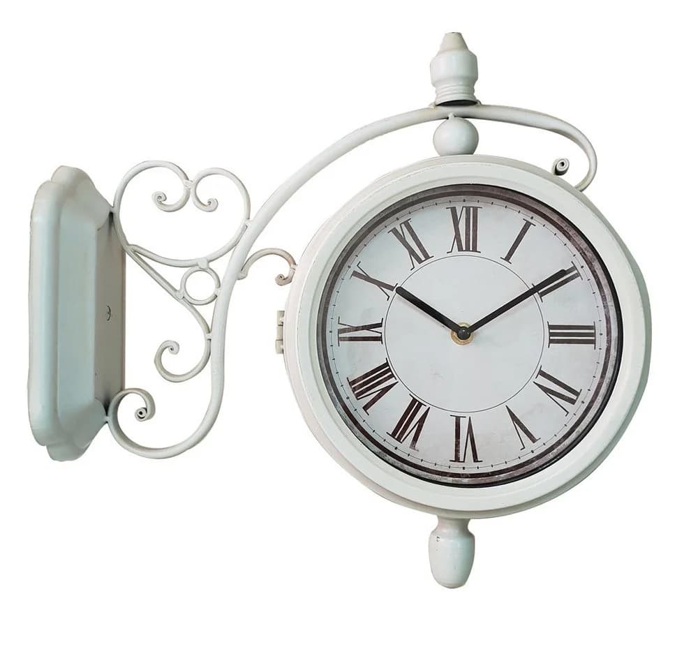 Dynasun Wanduhr Clock 14A537 Retro Vintage Metall
