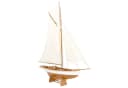 Aubaho Segelyacht Dekoobjekt aus Holz 135cm Bild 2