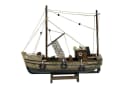 Aubaho Dekoobjekt Kutter Fischerboot Schiffsmodell Holz 30cm Bild 2