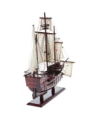 Aubaho Dekoobjekt Modellschiff Santa Maria Holz Kolumbus Flaggschiff Segelschiff Bild 3