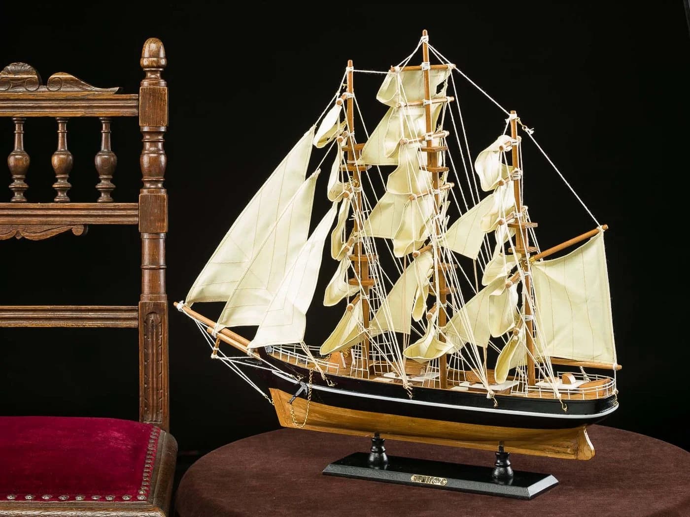 Aubaho Modellschiff Cutty Sark Segelschiff 54cm Holz