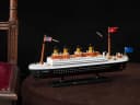 Aubaho Dekoobjekt Modellschiff Titanic Holz 35cm Bild 1