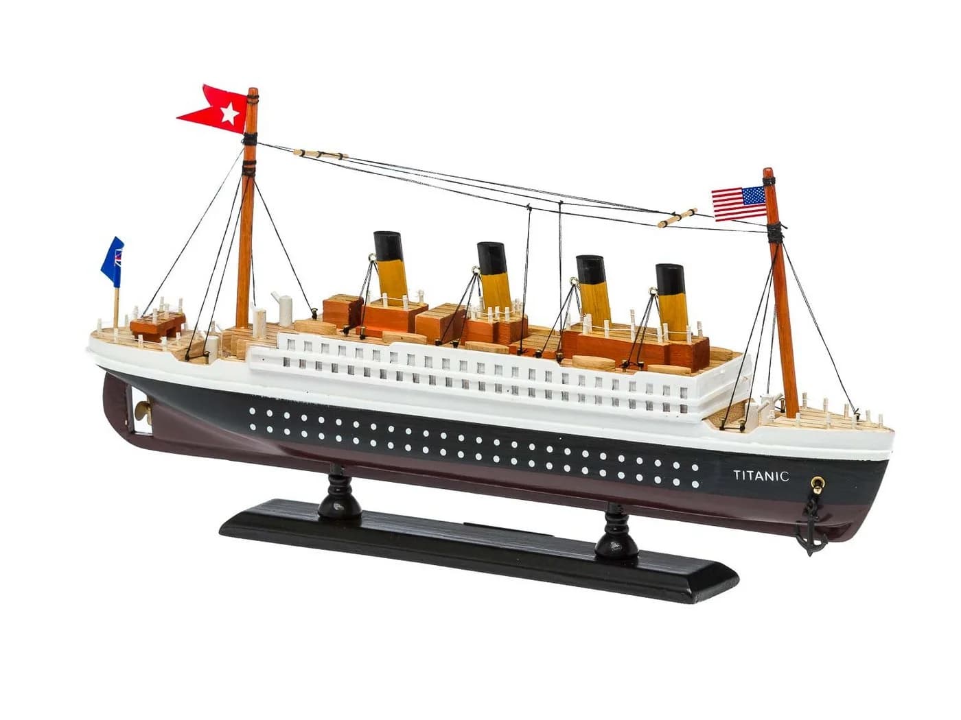 Aubaho Dekoobjekt Modellschiff Titanic Holz 35cm - Bild 2