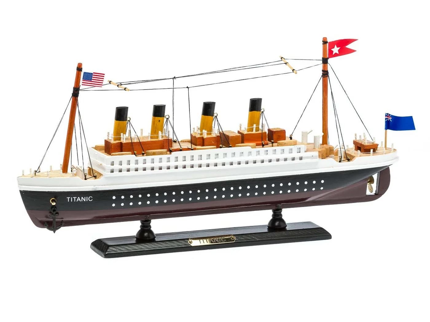 Aubaho Dekoobjekt Modellschiff Titanic Holz 35cm - Bild 3