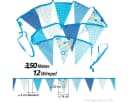 Goodymax Wimpelkette Polyester Blau 12 Wimpel 3,50m Bild 1