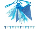 Goodymax Wimpelkette Polyester Blau 12 Wimpel 3,50m Bild 2
