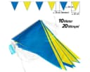Goodymax Wimpelkette 10 m Blau-Gelb 100% Folie Bild 1