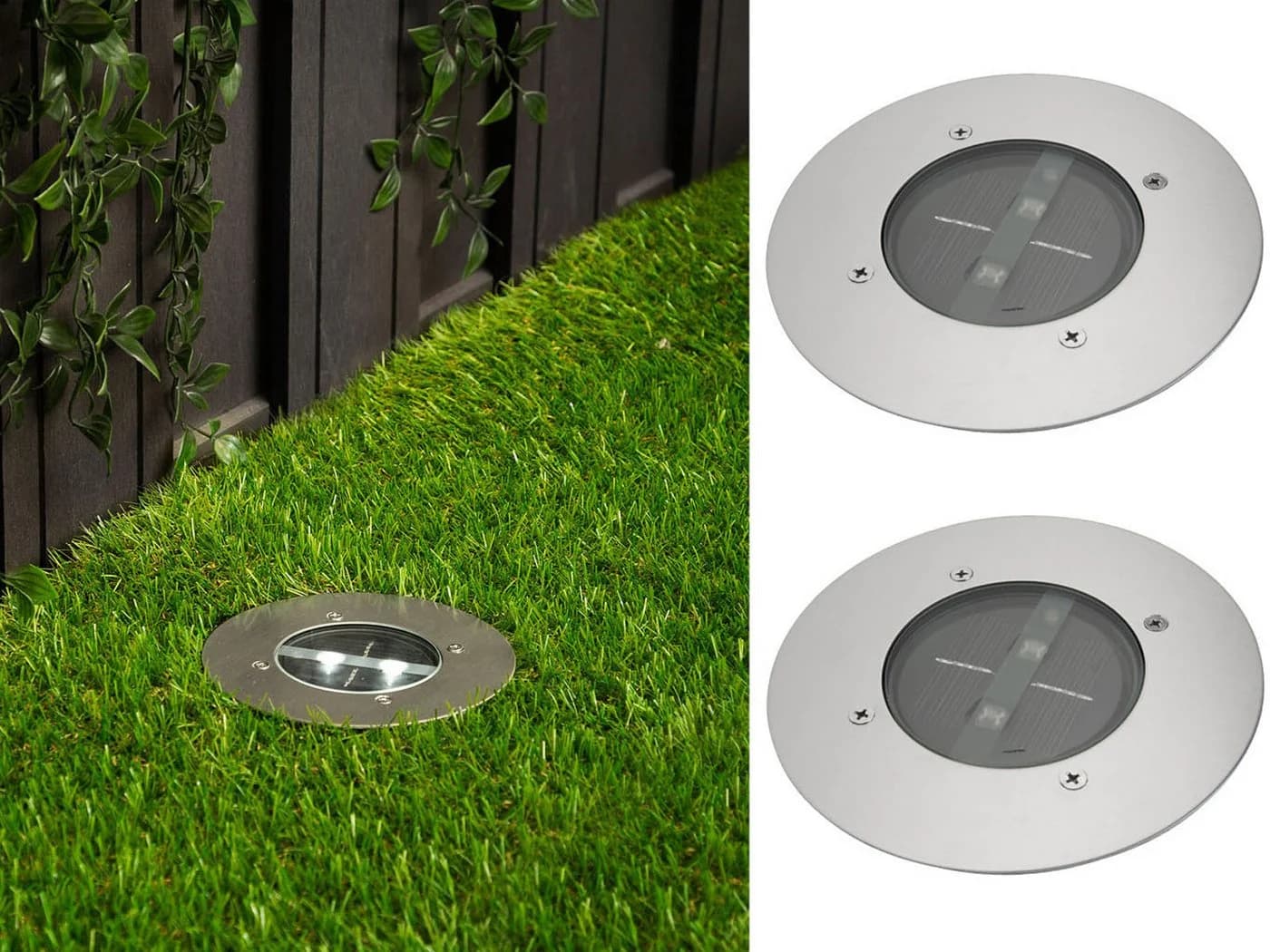 Smartwares LED Gartenstrahler Solar Neutralweiß 2er-Set
