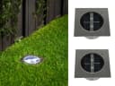 Smartwares LED Gartenstrahler 2er-Set Solar Edelstahl Silber Bild 1