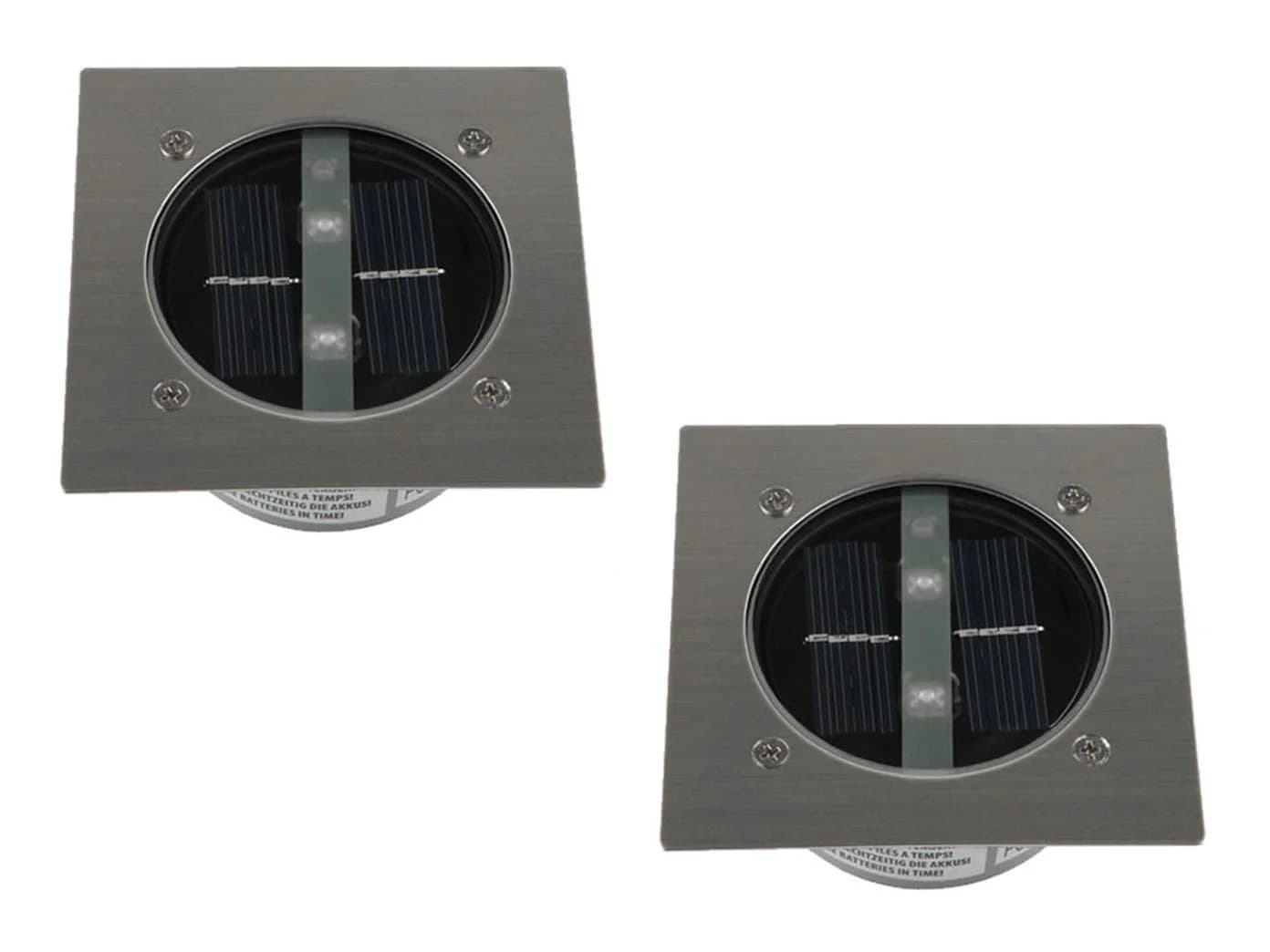 Smartwares LED Gartenstrahler 2er-Set Solar Edelstahl Silber - Bild 2