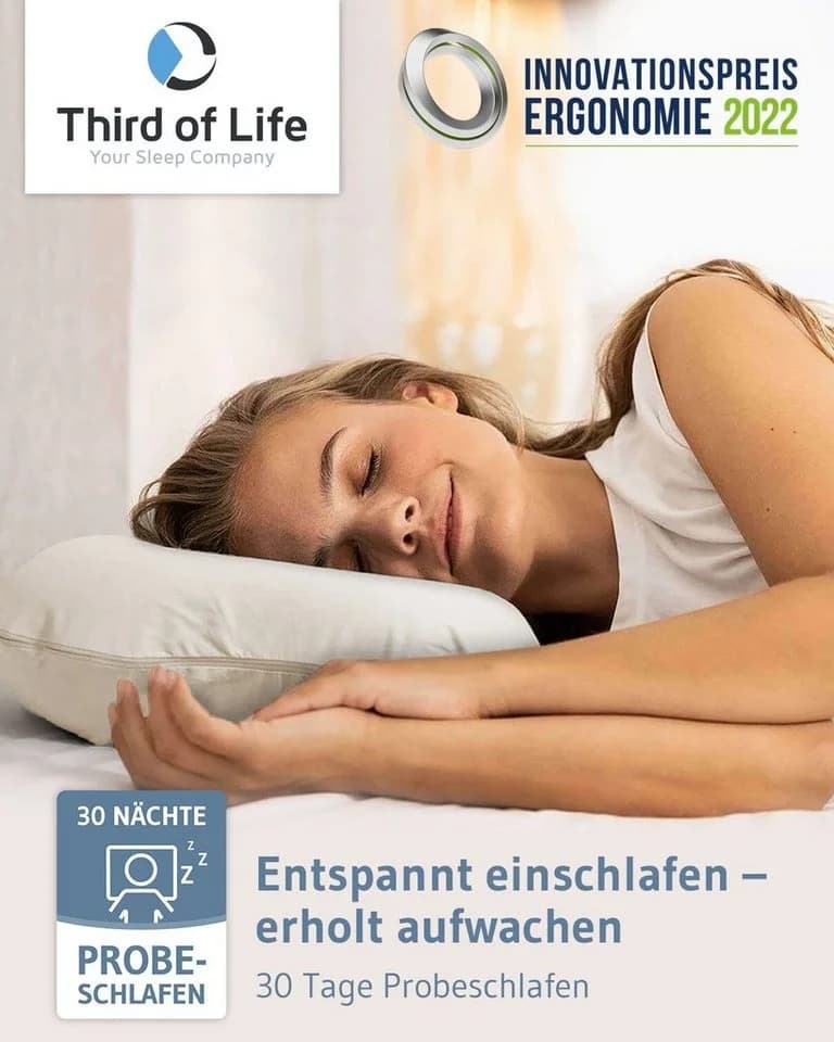 Third of Life Seitenschläferkissenbezug ACAMAR Doppelpack Baumwolle