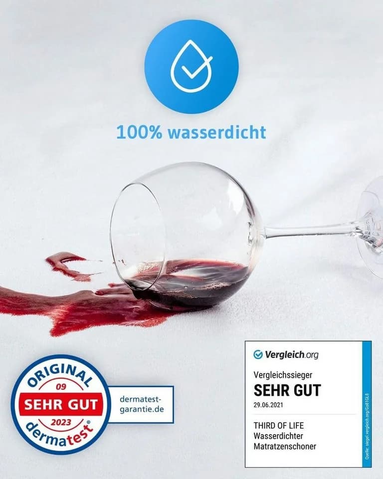 Third of Life Matratzenschoner LISA 100% Wasserdicht Atmungsaktiv - Bild 5