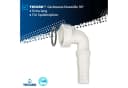 tecuro Siphon Keildichtung NW 34 mm Weiß mit Haltering Bild 3