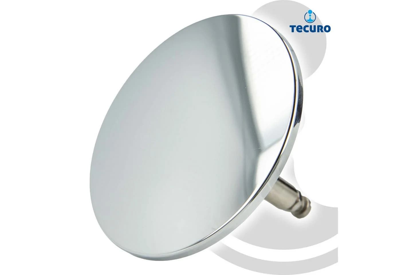 tecuro Badewannenstöpsel Ø 72 mm höhenverstellbar verchromt