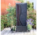 Wacredo Gartenbrunnen Antigua Premium Wasserspiel Grau LED Bild 1