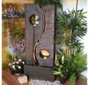Wacredo Gartenbrunnen Gambia Premium Wasserspiel Grau Polyresin Bild 2