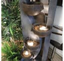 Wacredo Gartenbrunnen Malaysia Anthrazit/Bronze Premium Wasserspiel Bild 3